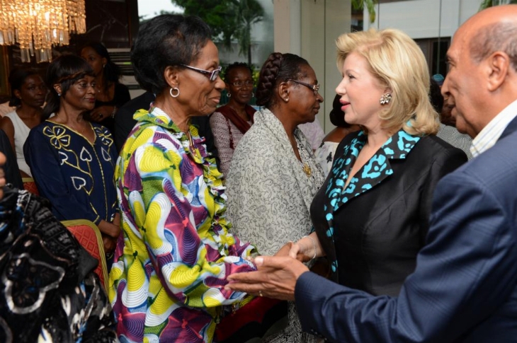 Deuil: Mme Dominique Ouattara apporte son soutien aux familles Goudou et Ouégnin-Yacé